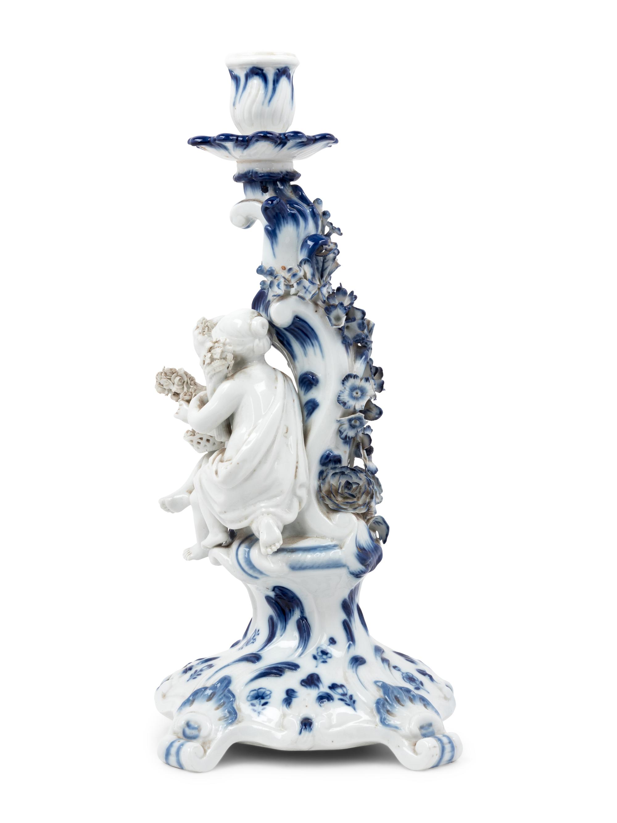 A Meissen Porcelain Candelabrum Base