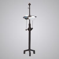Table lamp by Excalibur Bronze Sculpture Foundry, NY, c. 1970