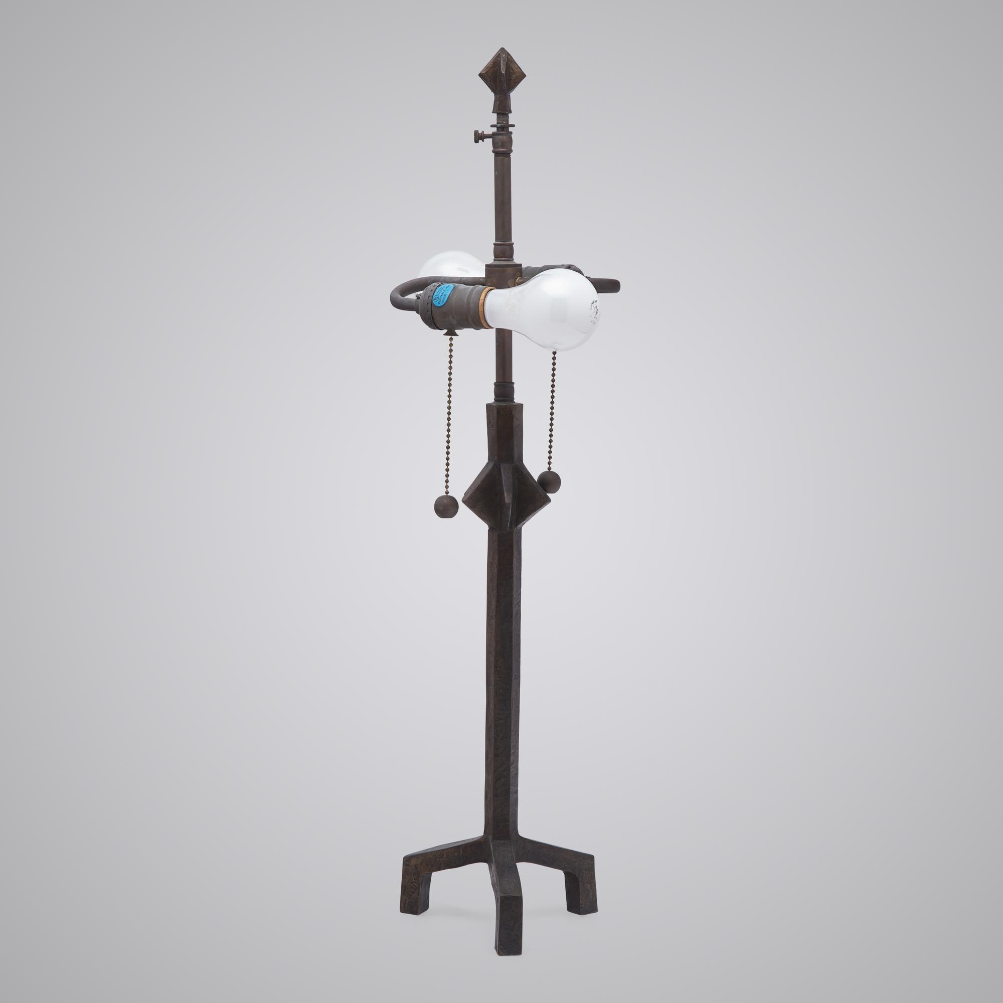 Table lamp by Excalibur Bronze Sculpture Foundry, NY, c. 1970