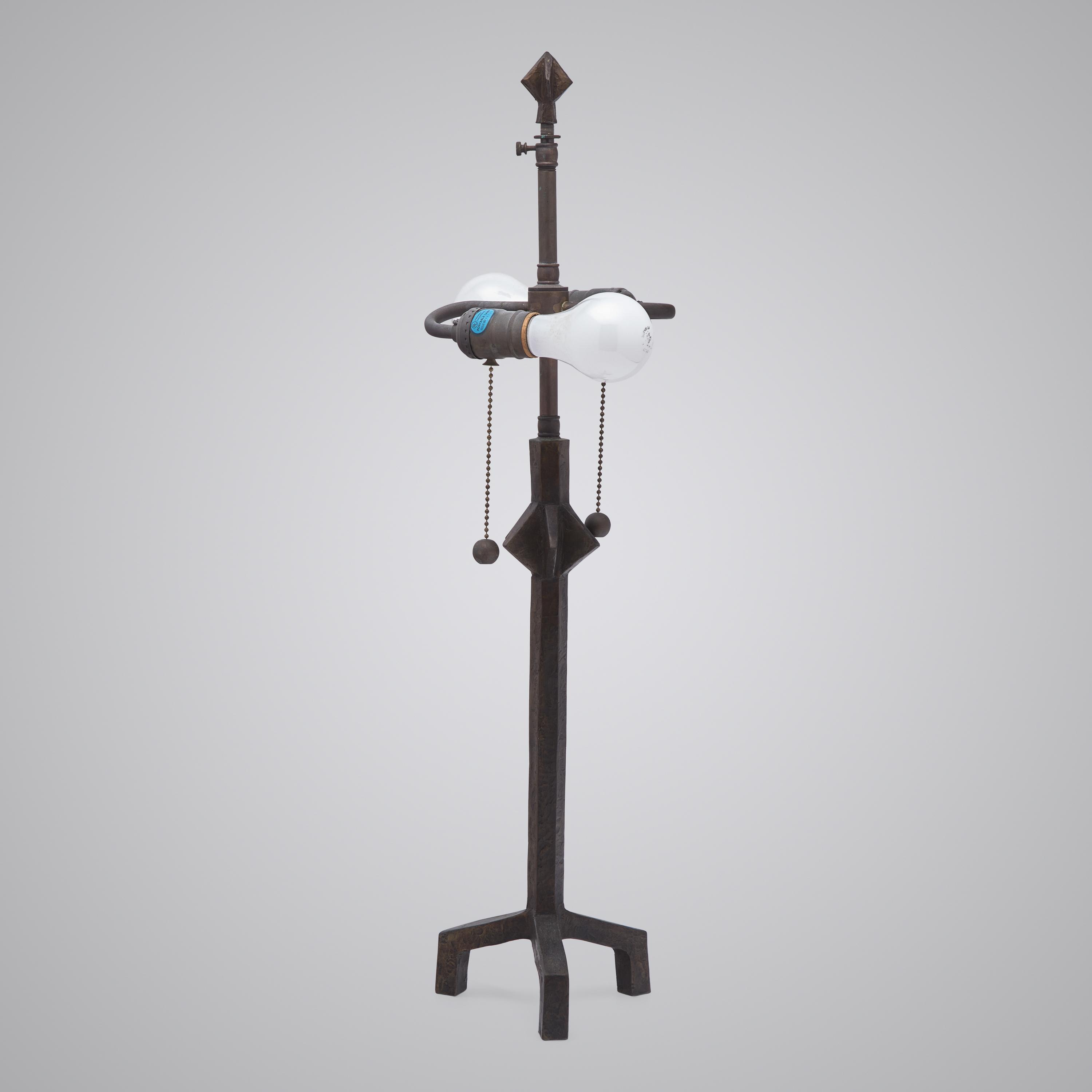 Table lamp by Excalibur Bronze Sculpture Foundry, NY, c. 1970