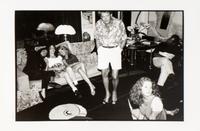 A pair of photographs ( Helmut Newton, "Gorgeous Red"; Tatiana Von Furstenberg and friends)