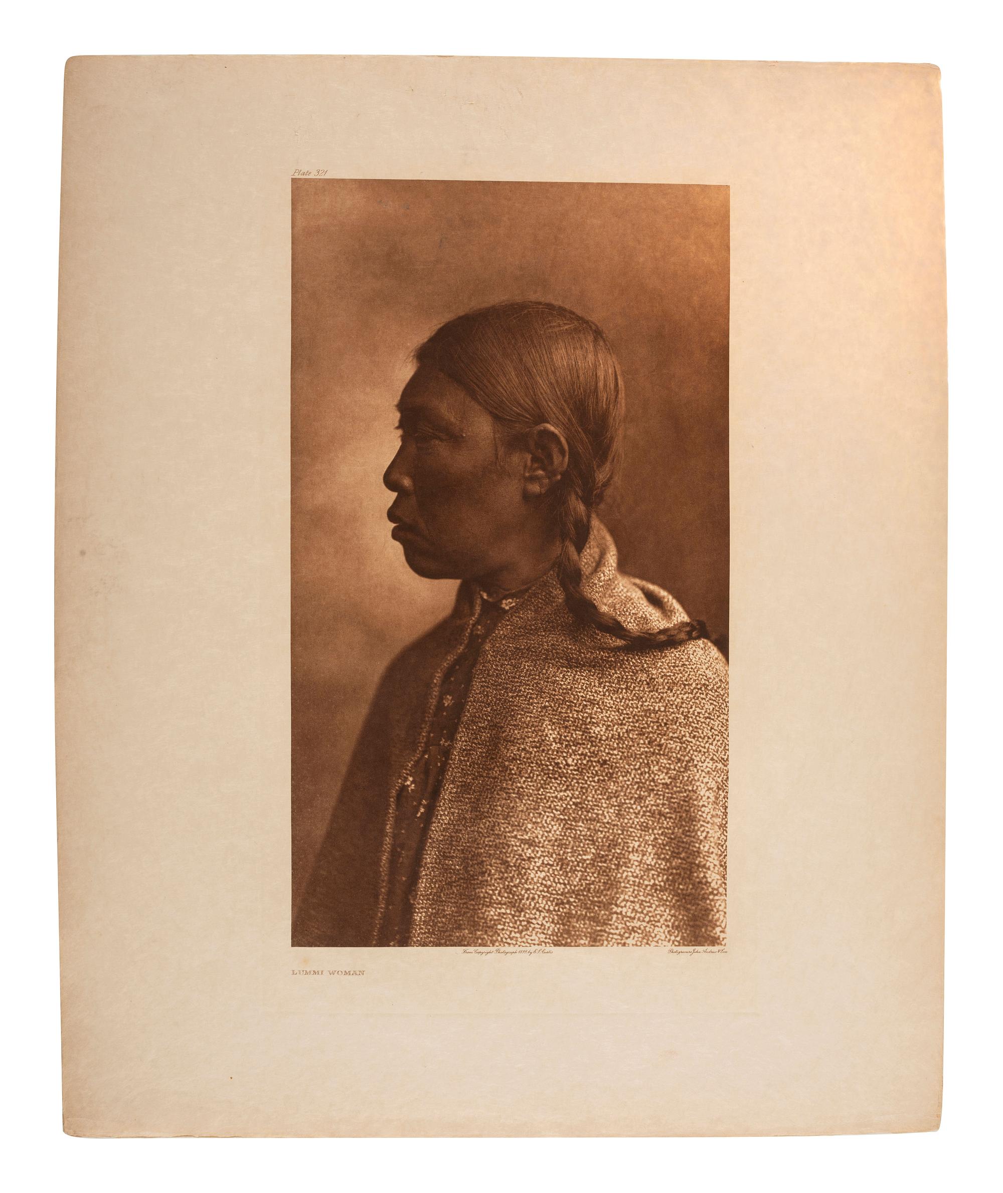 CURTIS, Edward (1868-1952). A group of 18 photogravure portraits.