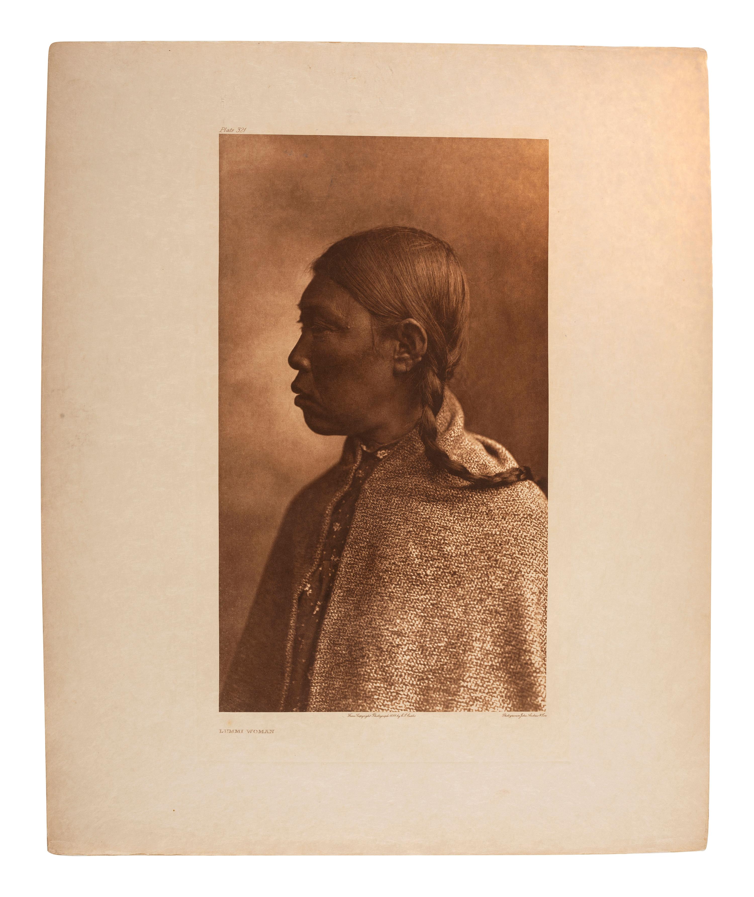CURTIS, Edward (1868-1952). A group of 18 photogravure portraits.