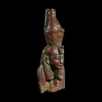 An Egyptian Bronze Fragment of the God Atum as a Snake