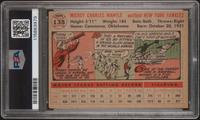 A 1956 Topps Mickey Mantle Baseball Card - Gray Back No. 135 (PSA 3 VG) from The Collection of David Eisenhower