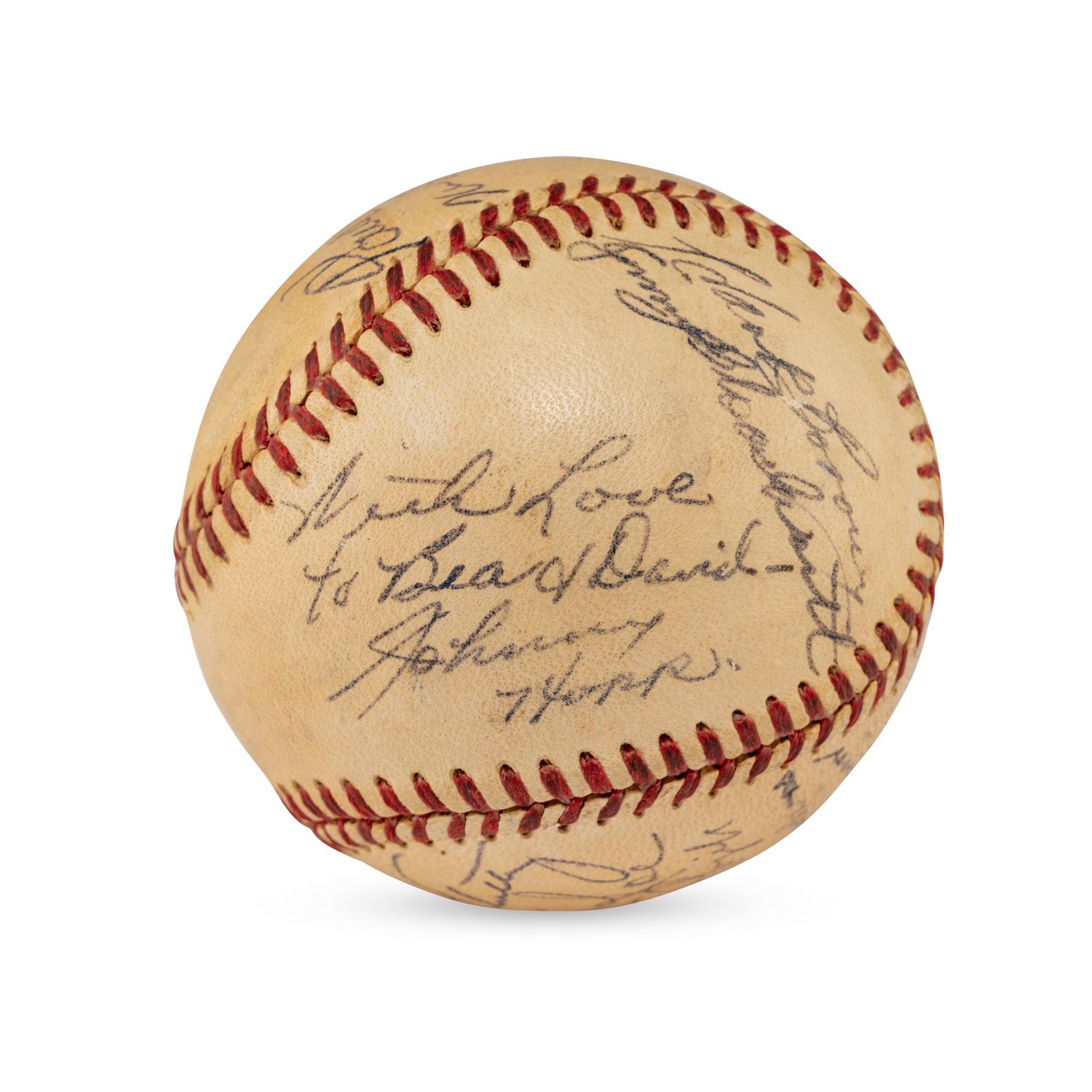 A 1948 Pittsburgh Pirates Multi Signed Autograph Baseball Including Pie Traynor and Paul Waner (JSA Letter of Authenticity),