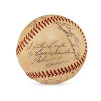 A 1948 Pittsburgh Pirates Multi Signed Autograph Baseball Including Pie Traynor and Paul Waner (JSA Letter of Authenticity),