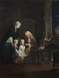 Pierre Charles Canot, (French, 1710-1777), Les Souhaites de la bone annee, 1746