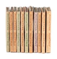 [MINIATURE BOOKS]. WALL, Bernhardt (1872-1956). The Etch Miniature Monthly Magazine. February[-December], 1948. Sierra Madre, CA, 1948.