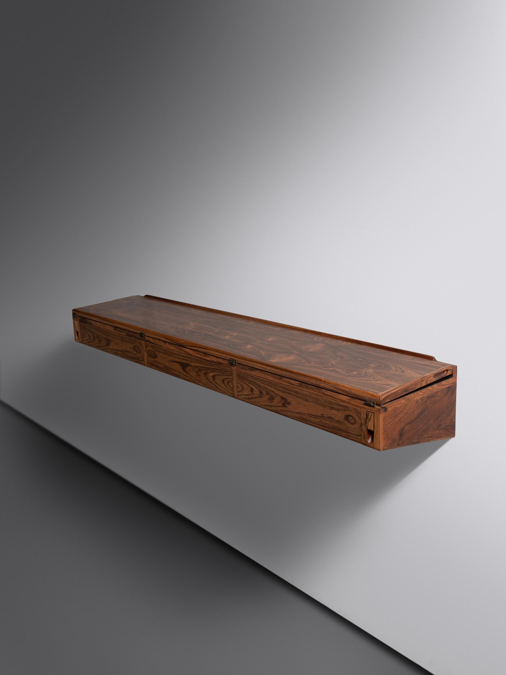 Wall-Mounted Flip-Top Console Denmark, c. 1960