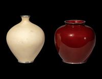 Two Japanese Cloisonné Enamel Jars