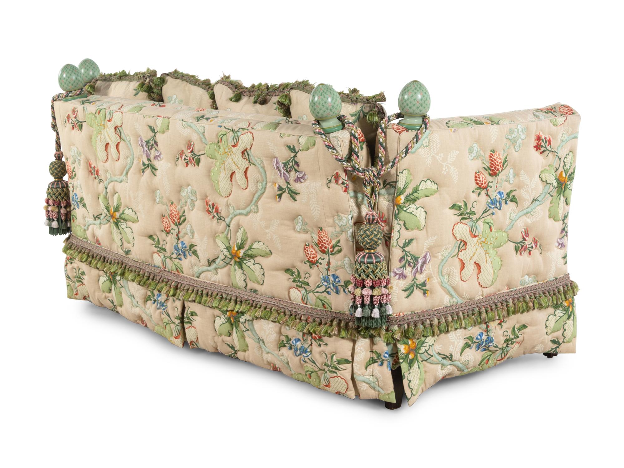 A Chintz-Upholstered Knole Sofa