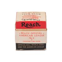 An Original, Unused 1940s Reach Official American League Baseball in Sealed Box