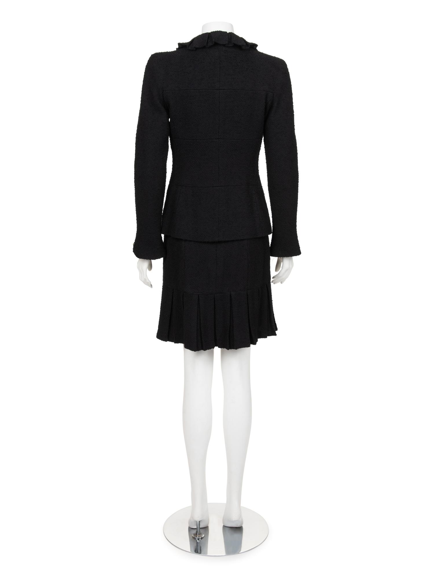 Chanel Tweed Pleated Skirt Ensemble, Fall 1997