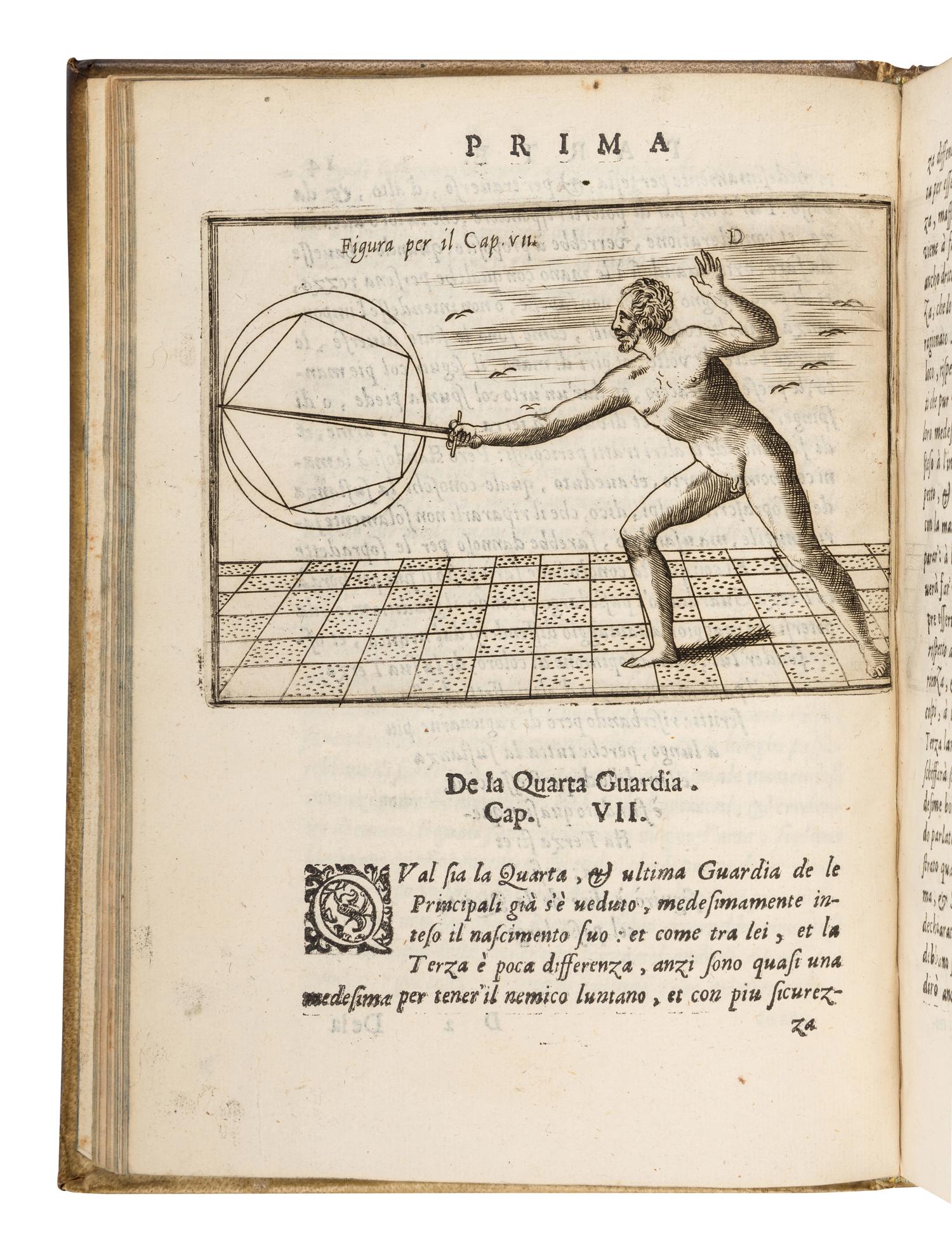 AGRIPPA, Camillo (1510s-1595). Trattato di scienza d'arme, et un dialogo in detta materia . Venice: Roberto Meghetti, 1604.