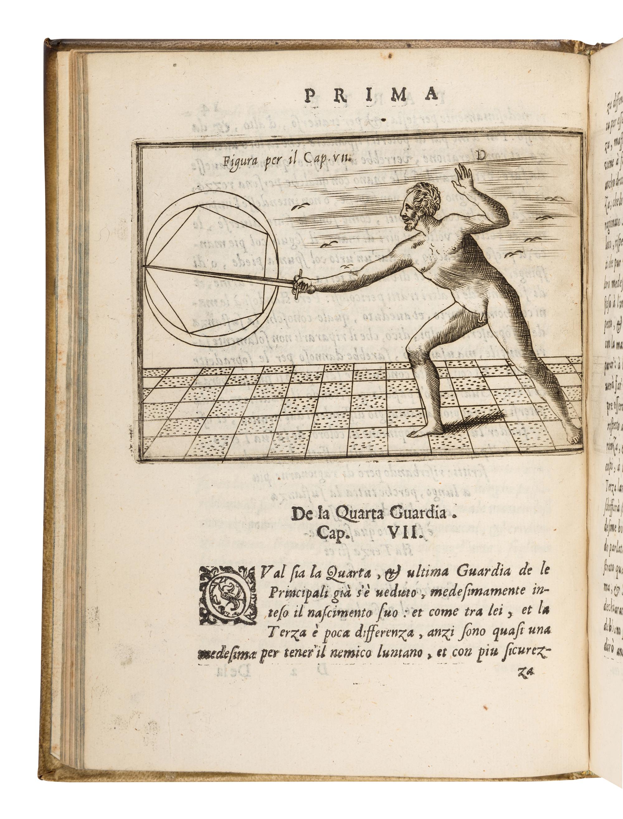 AGRIPPA, Camillo (1510s-1595). Trattato di scienza d'arme, et un dialogo in detta materia . Venice: Roberto Meghetti, 1604.