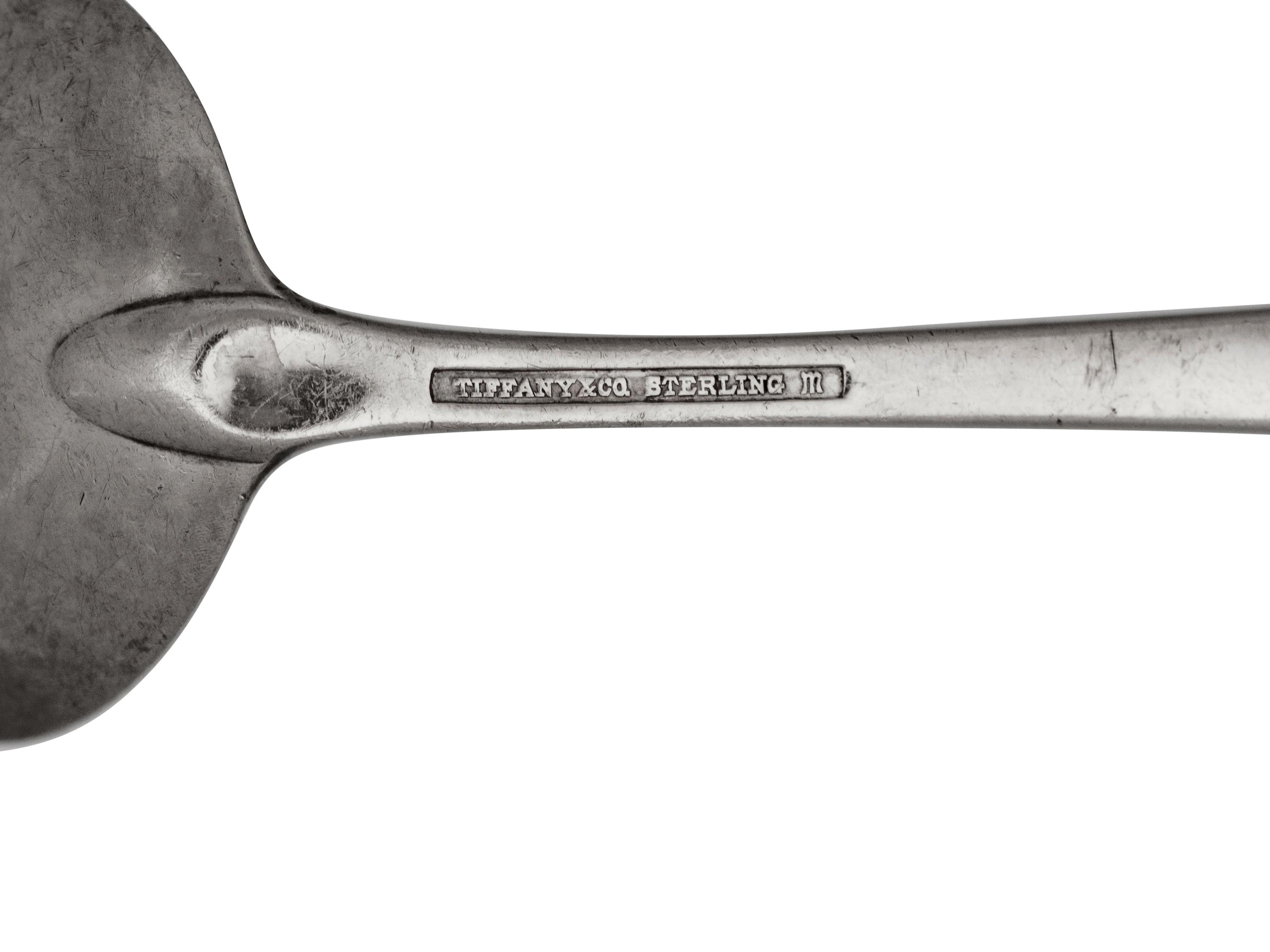 A Tiffany & Co. Silver Chrysanthemum Straining Ladle