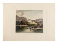 BODMER, Karl (1809-1893) Herds of Bisons and Elks on the upper Missouri (Tab. 47).