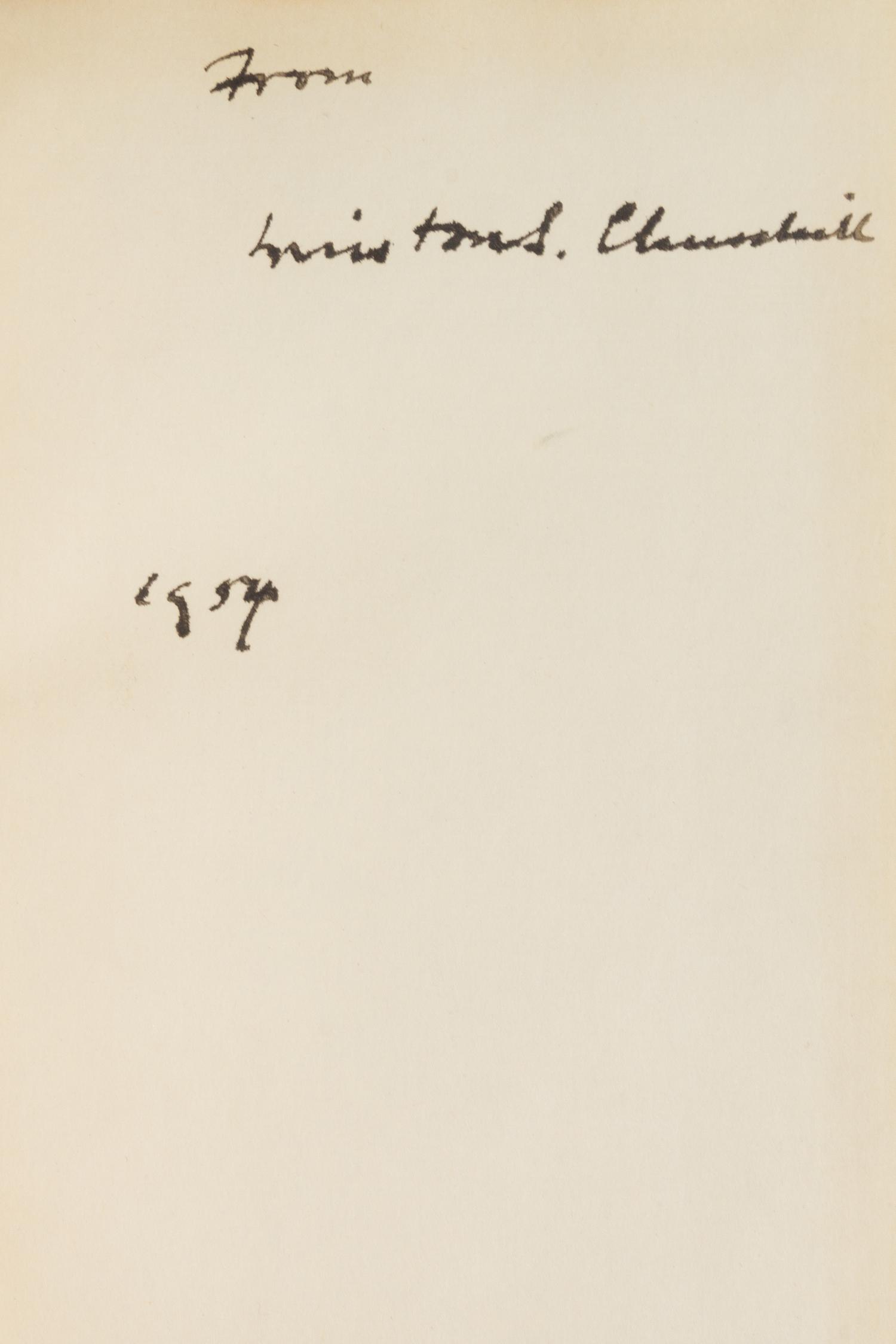 CHURCHILL, WINSTON. The Second World War. London, 1948-1954. Signed [with] A History of the English-Speaking Peoples. L, 1956-58. [10vs