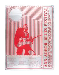 [MUSIC]. Ann Arbor Blues Festival / August 1-3 . Poster promoting performances by B.B. King and Muddy Waters Blues Band. Ann Arbor, MI: Walrus Enterprise, [1969].