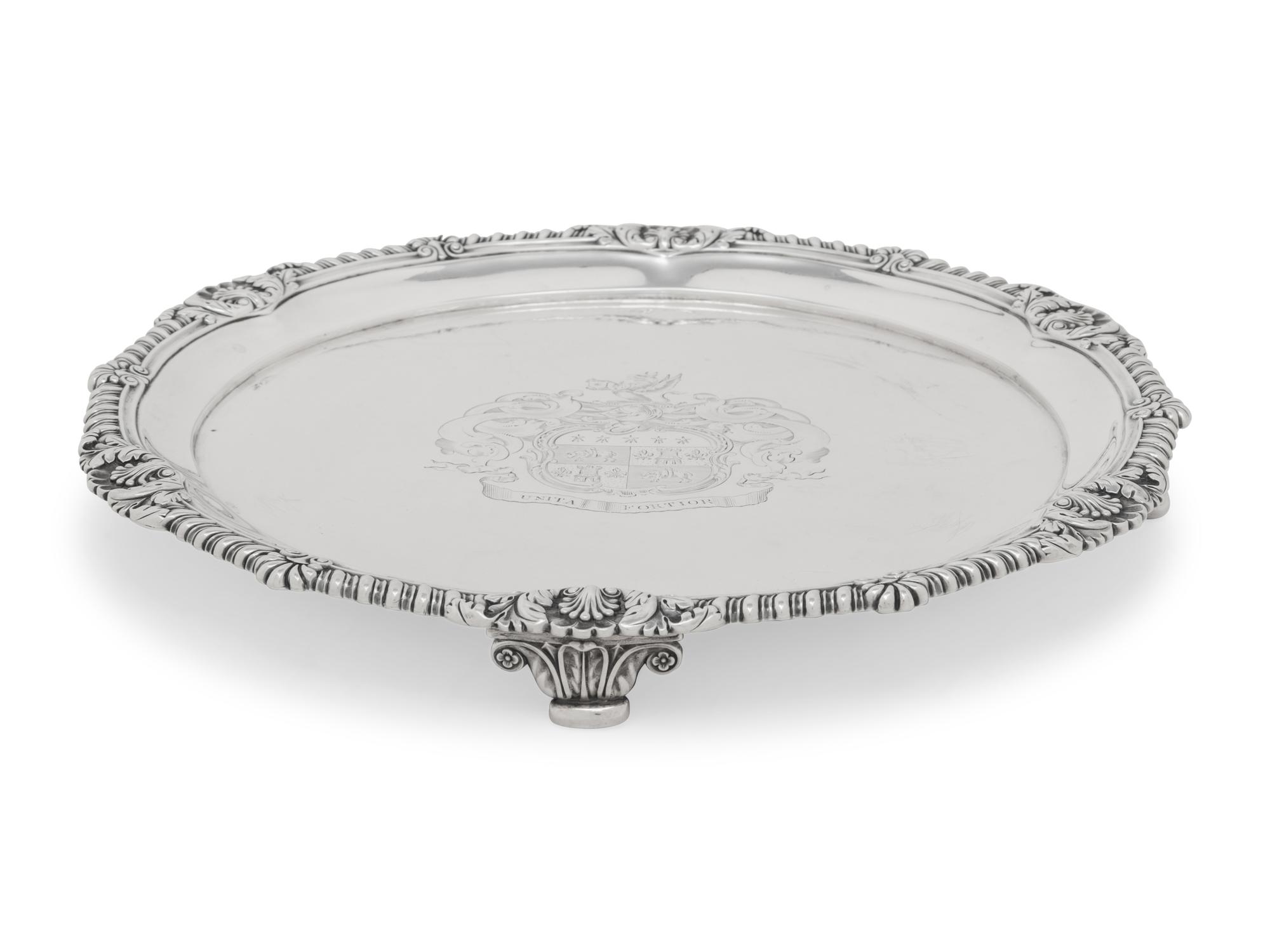 A Paul Storr Silver Salver