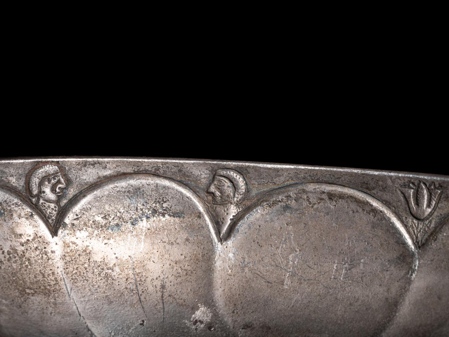 A Sasanian Silver-Gilt Lobed Bowl