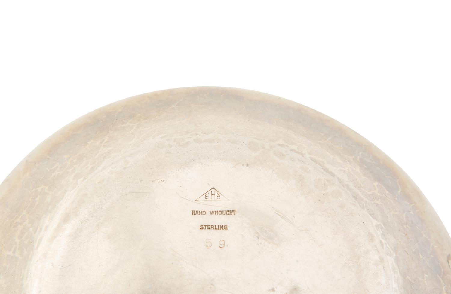 Three American Silver Nut Bowls — Various Makers, 20th Century