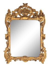 A Louis XV Giltwood Mirror