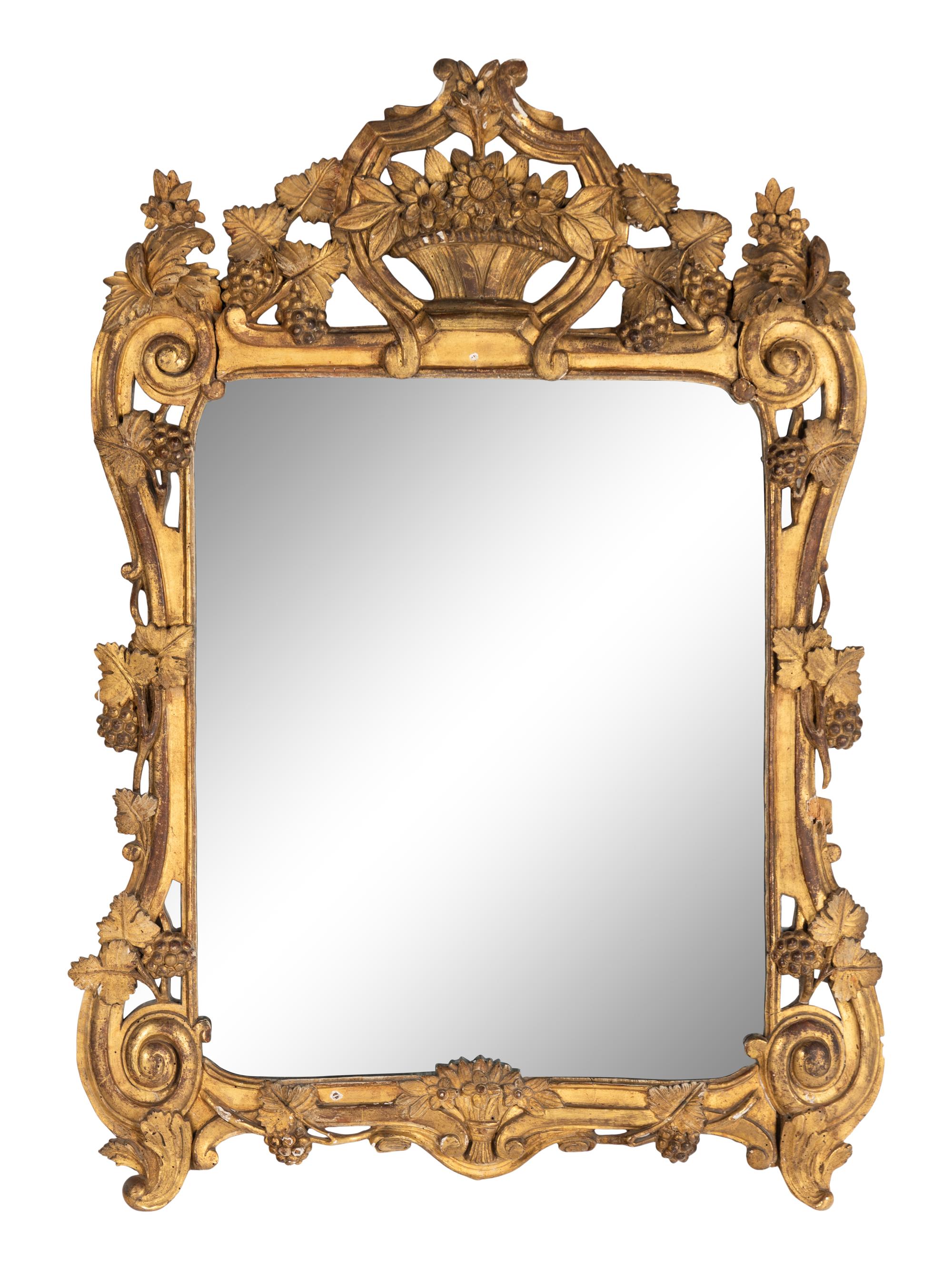 A Louis XV Giltwood Mirror