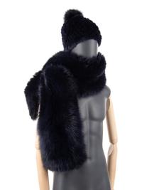 Lilly & Violetta Fox Fur Wrap Scarf and Barneys Mink Hat, c. 2017 — BNY 164, 187