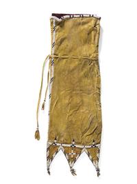 Northern Plains Beaded Hide Tobacco Bag, with Tabs