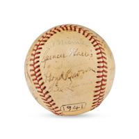 A 1941 Seattle Rainers Team Signed Autograph Baseball