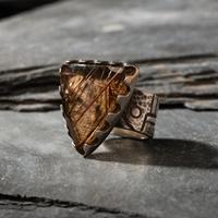Jared Chavez (San Felipe, b. 1976) — Silver and Tourmalated Quartz Ring
