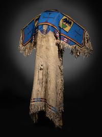 Sioux Beaded Hide Dress, with American Eagles