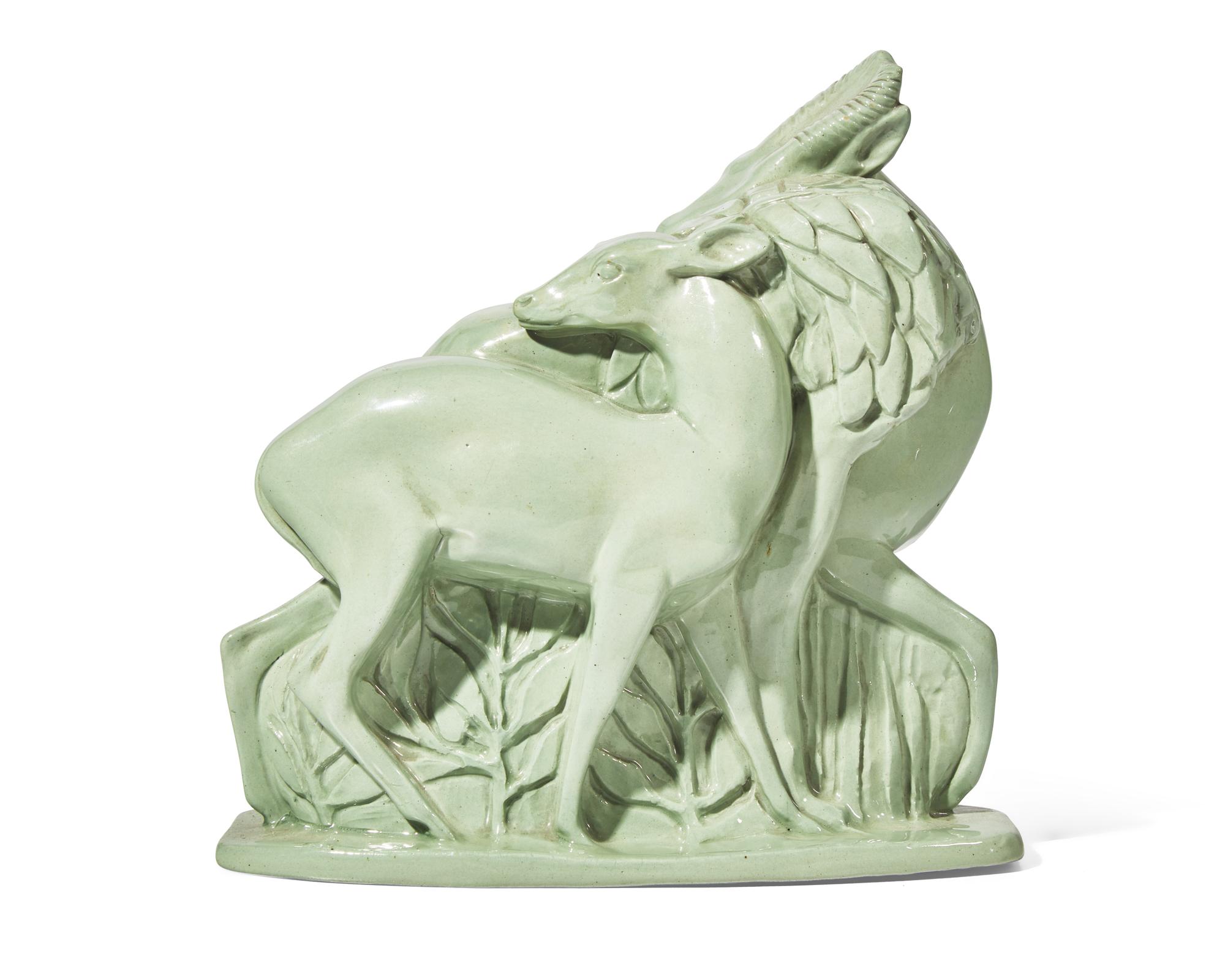 A Wedgwood Solid Gray Queensware Figural Group