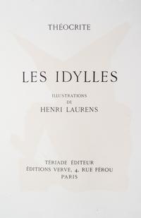 (LAURENS, HENRY) THEOCRITES. Les Idylles. Paris, 1945. Limited, signed.
