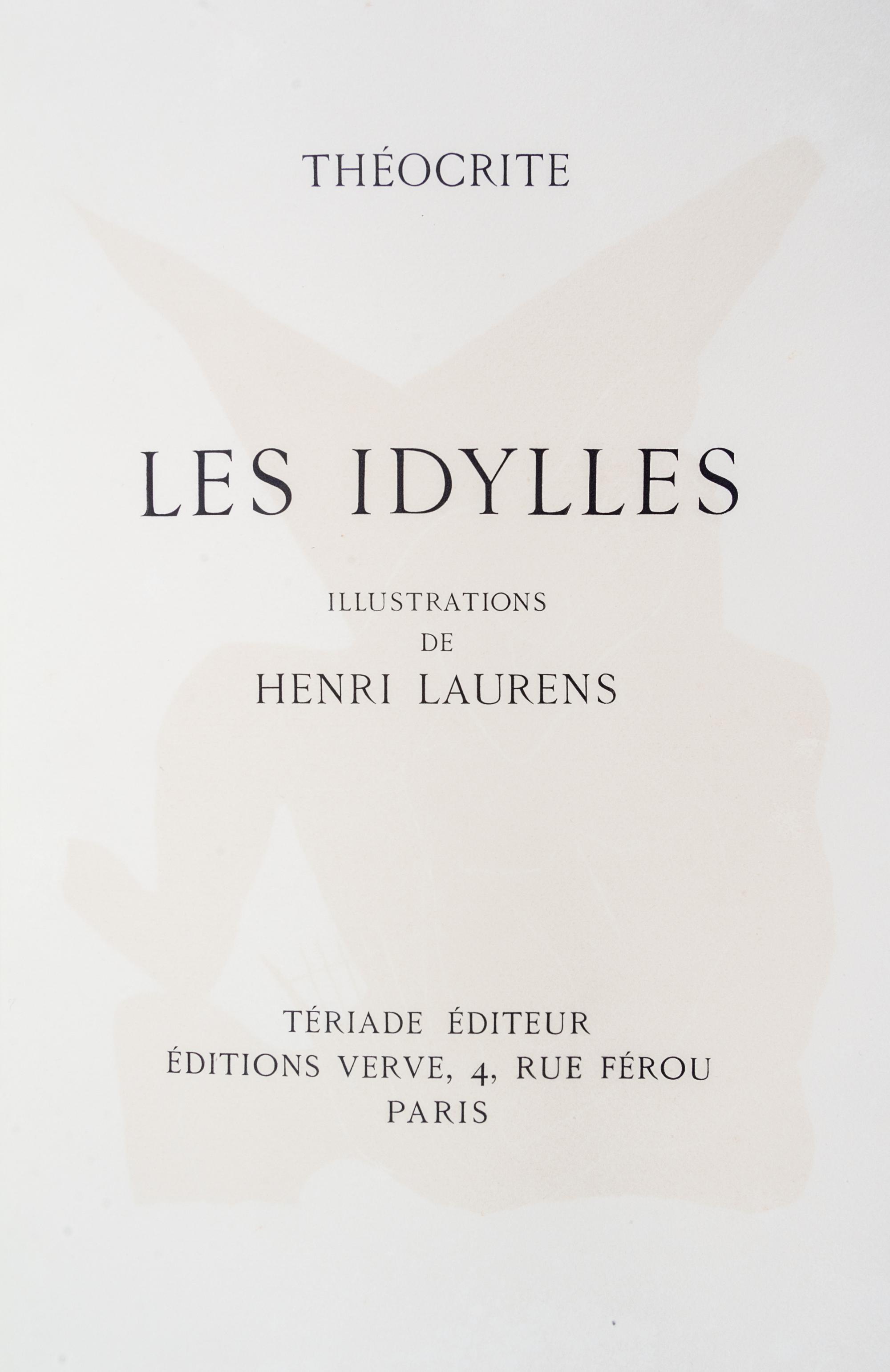 (LAURENS, HENRY) THEOCRITES. Les Idylles. Paris, 1945. Limited, signed.