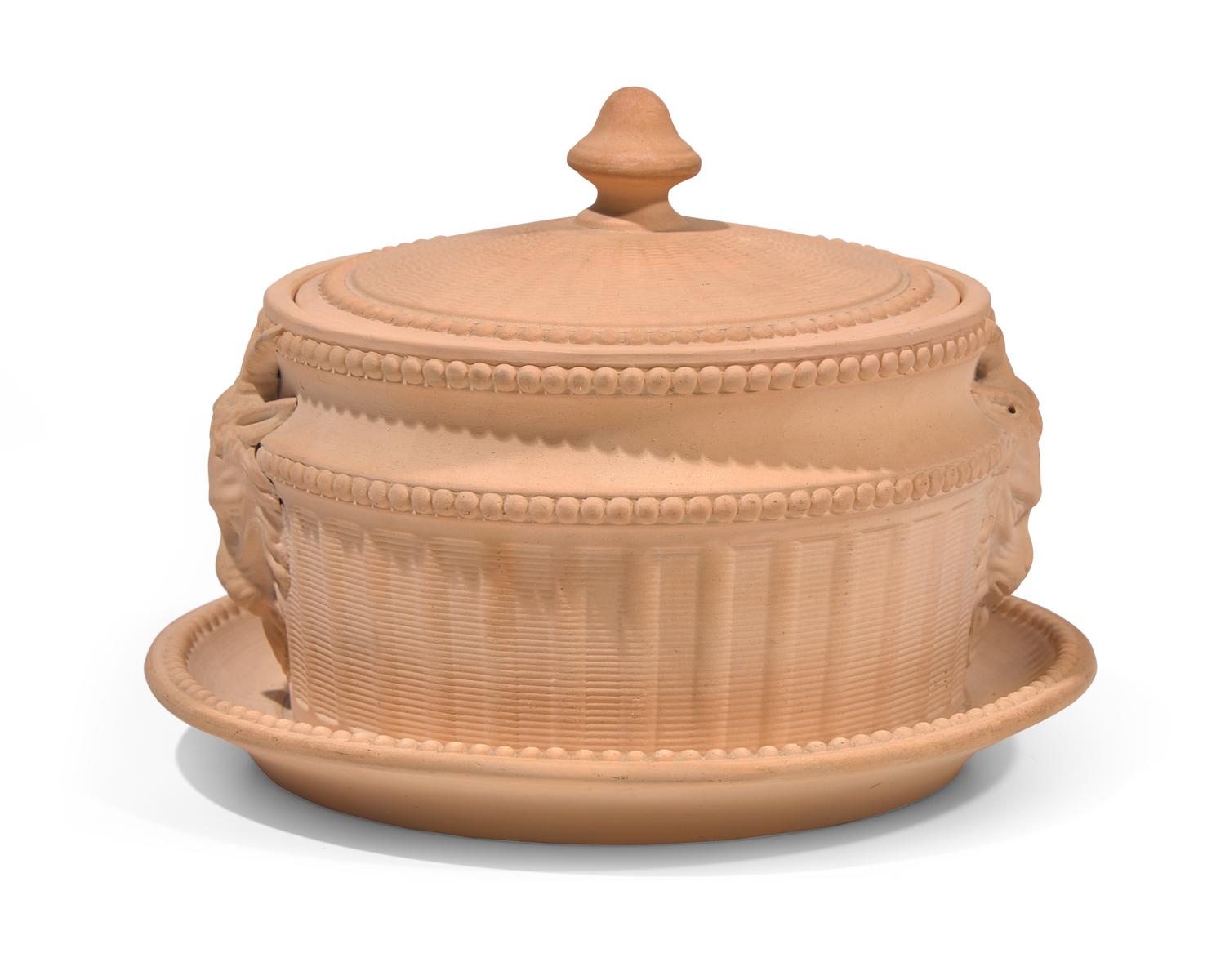 A Davenport Caneware Butter Dish