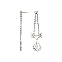 EDWARDIAN, DIAMOND CHANDELIER EARRINGS