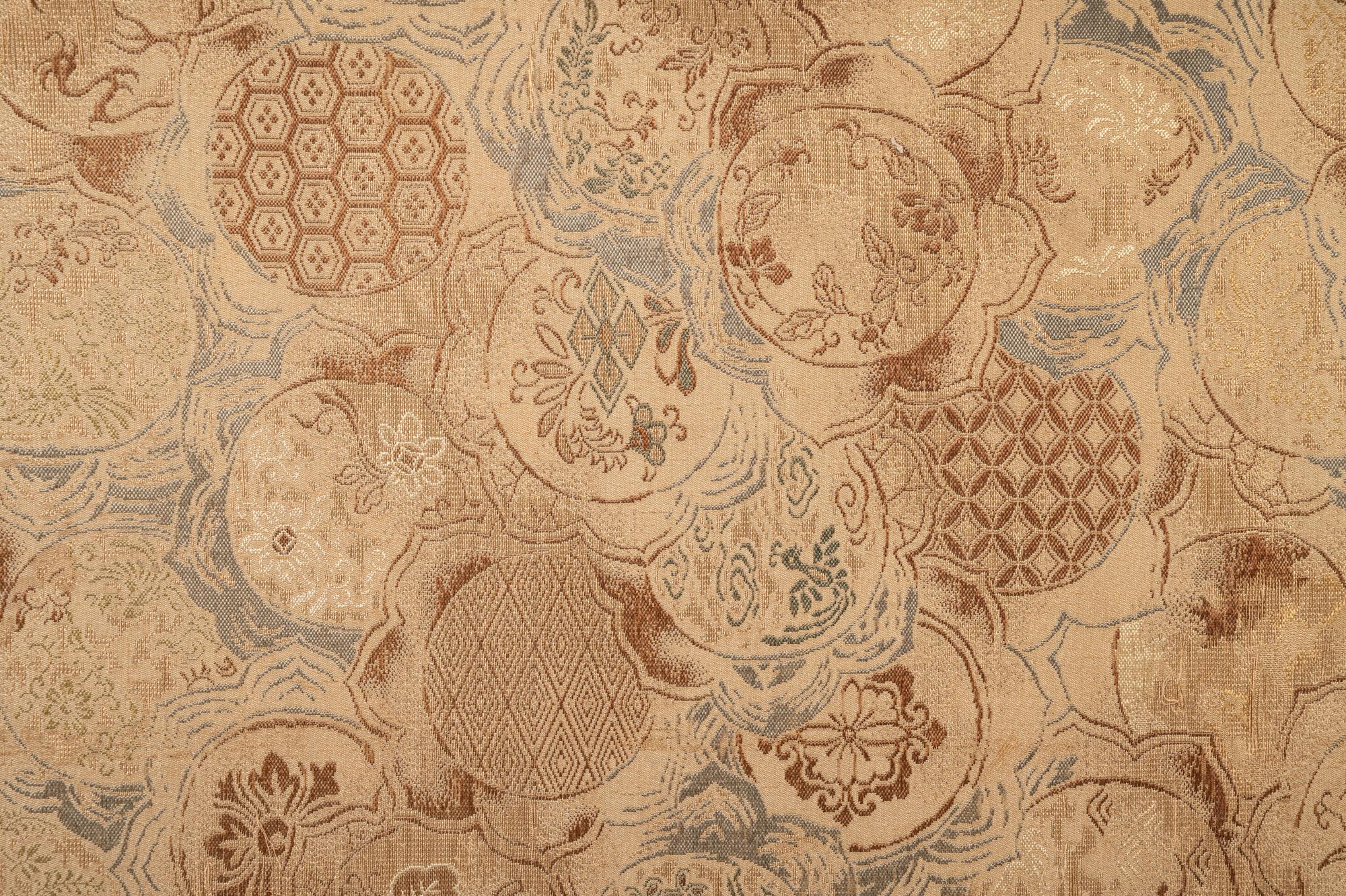 A Japanese Embroidered Silk Priest Robe