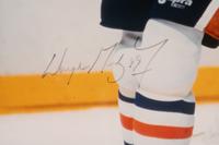 A Group of Hockey Hall of Fame Signed Autographs Featuring Wayne Gretzky and Mario Lemieux