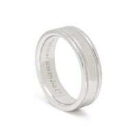 TIFFANY & CO., PLATINUM 'DOUBLE MILLEGRAIN BAND' RING