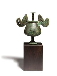 A Greek Bronze Lidded Pyxis