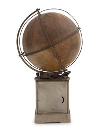 An American Globe Mounted Mantel Clock
