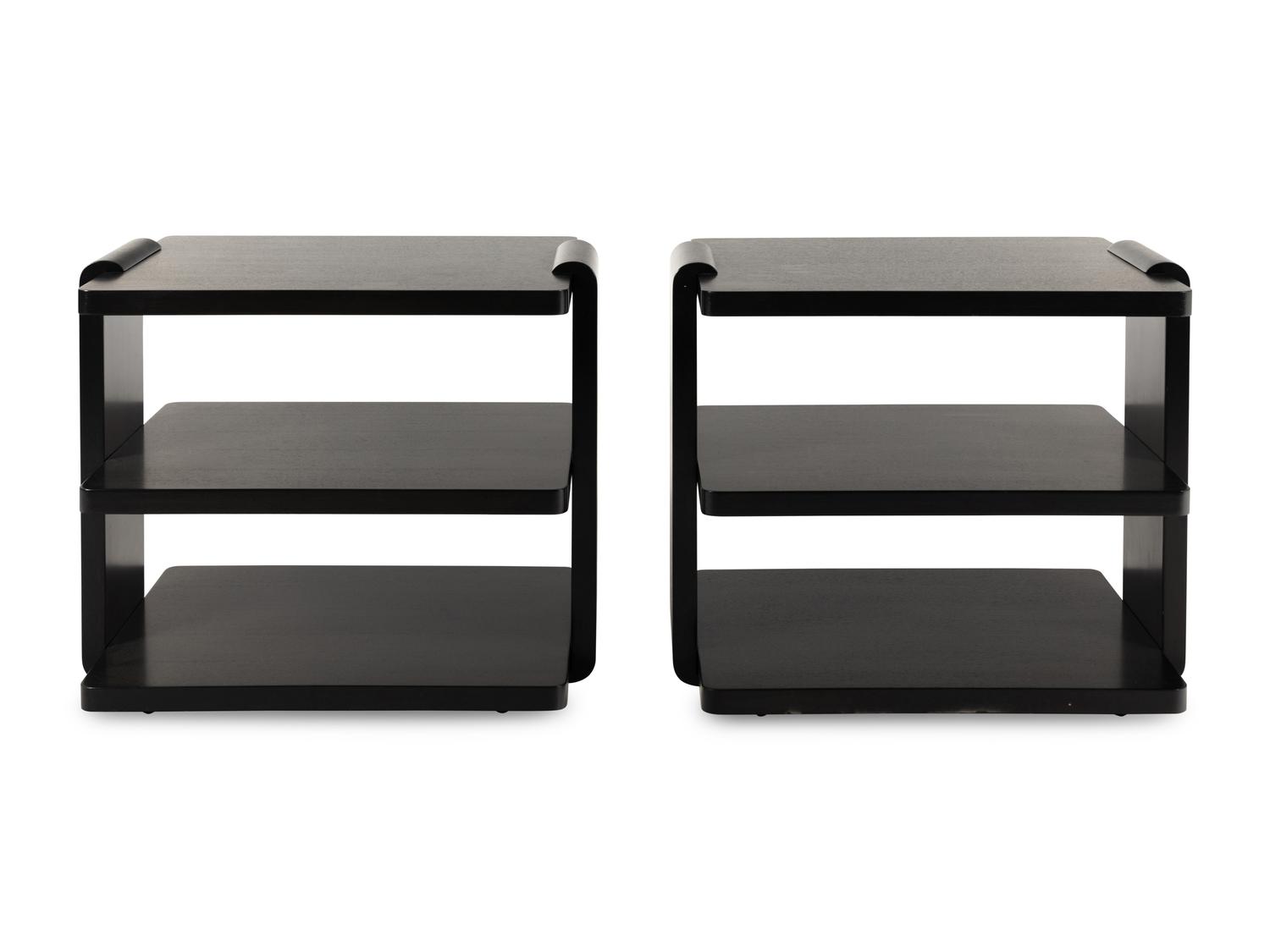A Pair of J. Robert Scott Emile Three-Tier Side Tables