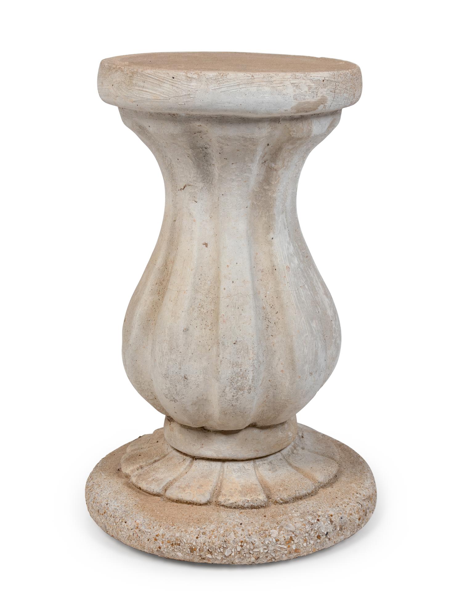 A Cast Stone Garden Pedestal