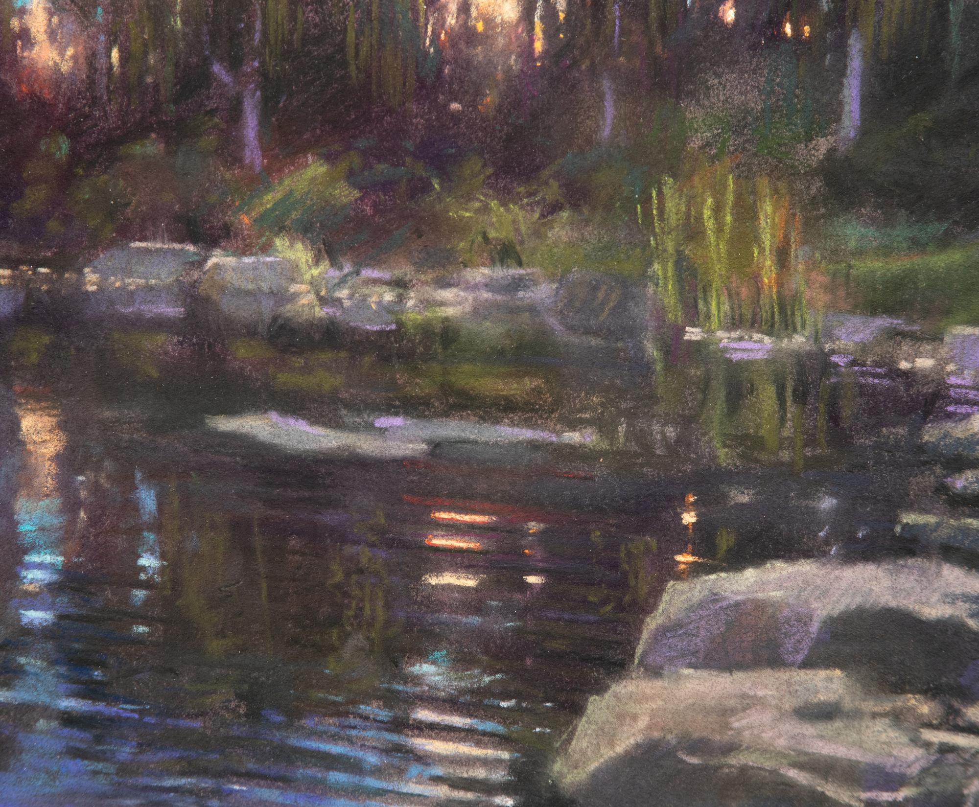 Landscape with Rocky Lake Shoreline