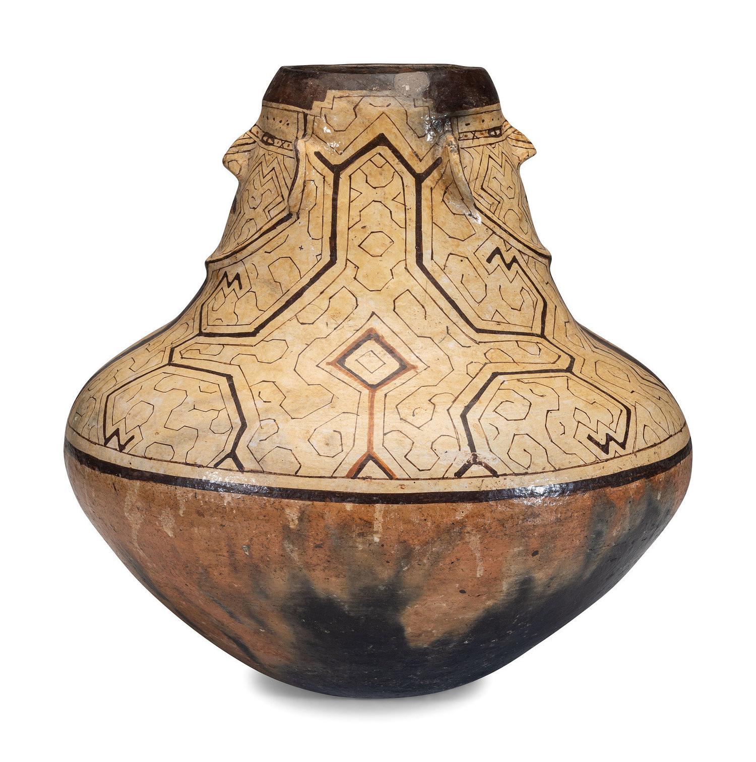 Peruvian Shipibo Storage Pottery Jar