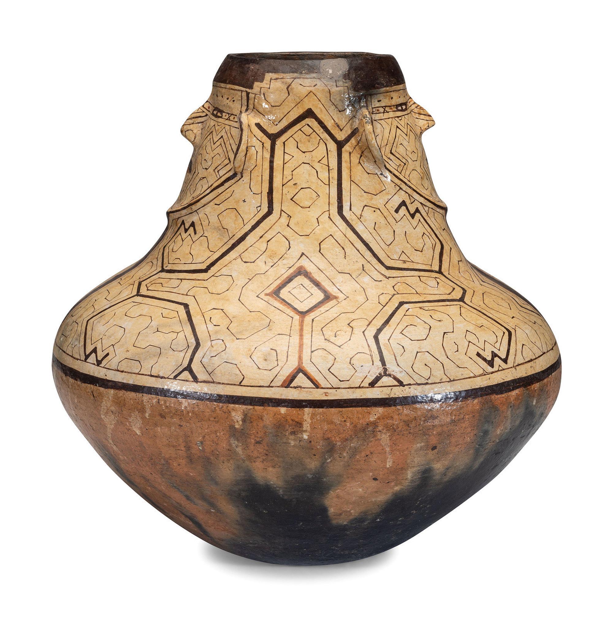 Peruvian Shipibo Storage Pottery Jar