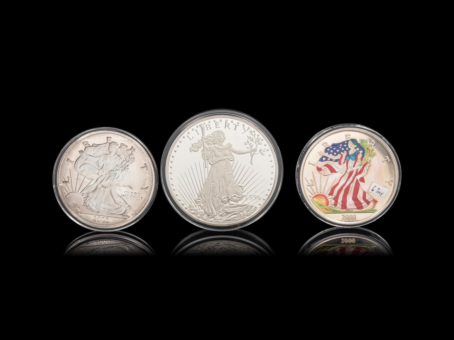 [PRIVATE ISSUE] A Collection of Six Large-Size Silver Rounds
